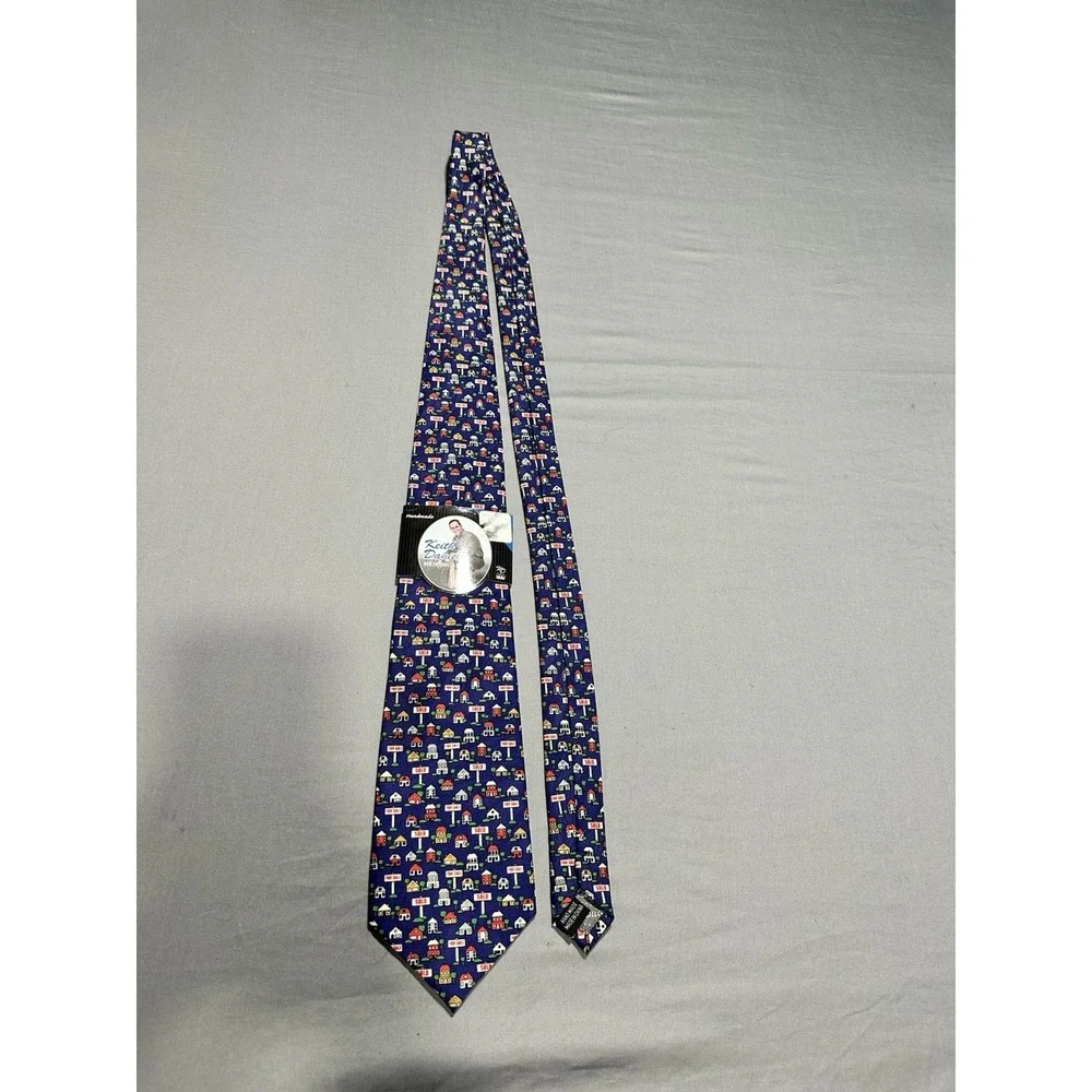 NWT Keith Daniels Colorful Realtor House Sold‎ Neck Tie
